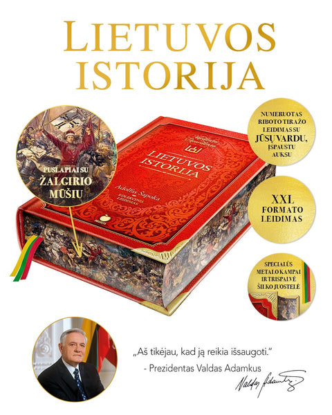Adolfas Šapoka – LIETUVOS ISTORIJA + SENASIS VILNIUS (kolekcinis rinkinys) - OBUOLYS