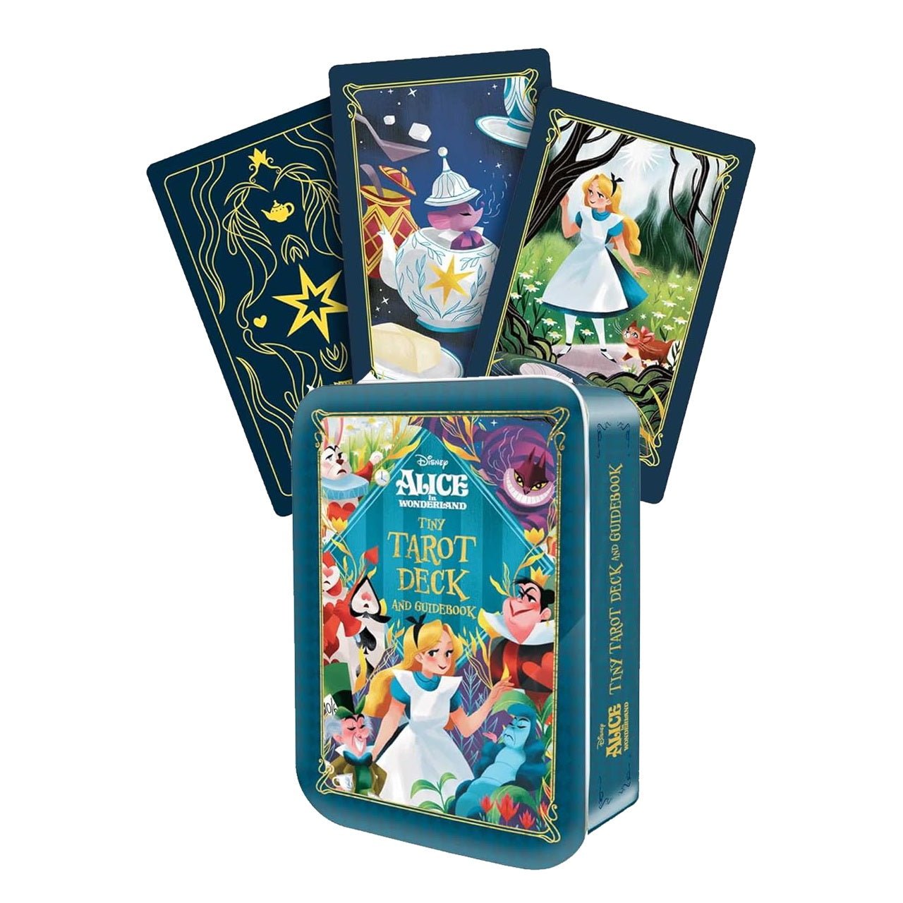 Alice in Wonderland kišeninio dydžio Taro kortos Insight Editions - OBUOLYS
