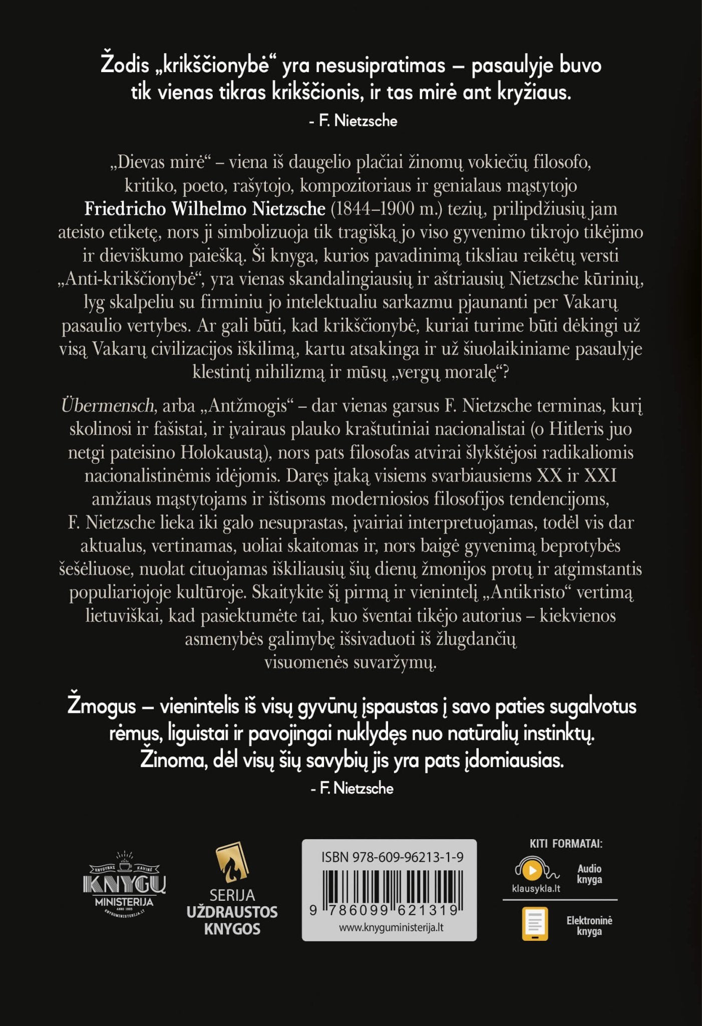 ANTIKRISTAS: vienas skandalingiausių F. Nietzsche kūrinių - OBUOLYS
