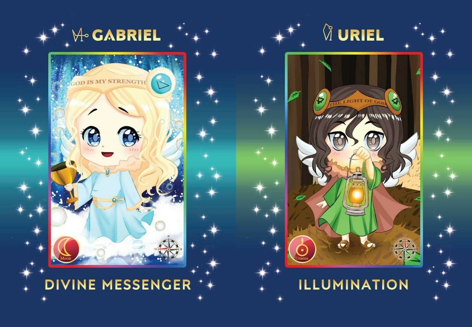 Chibi Anime Angel kortos Findhorn Press