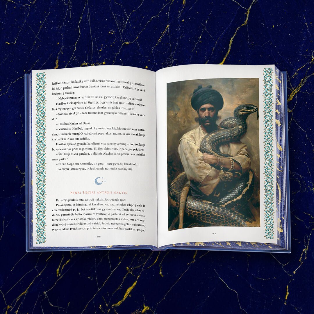 ARABIJOS NAKTYS: gražiausios spalvotai iliustruotos „Tūkstantis ir viena naktis“ istorijos (Knygos su defektais) - OBUOLYS
