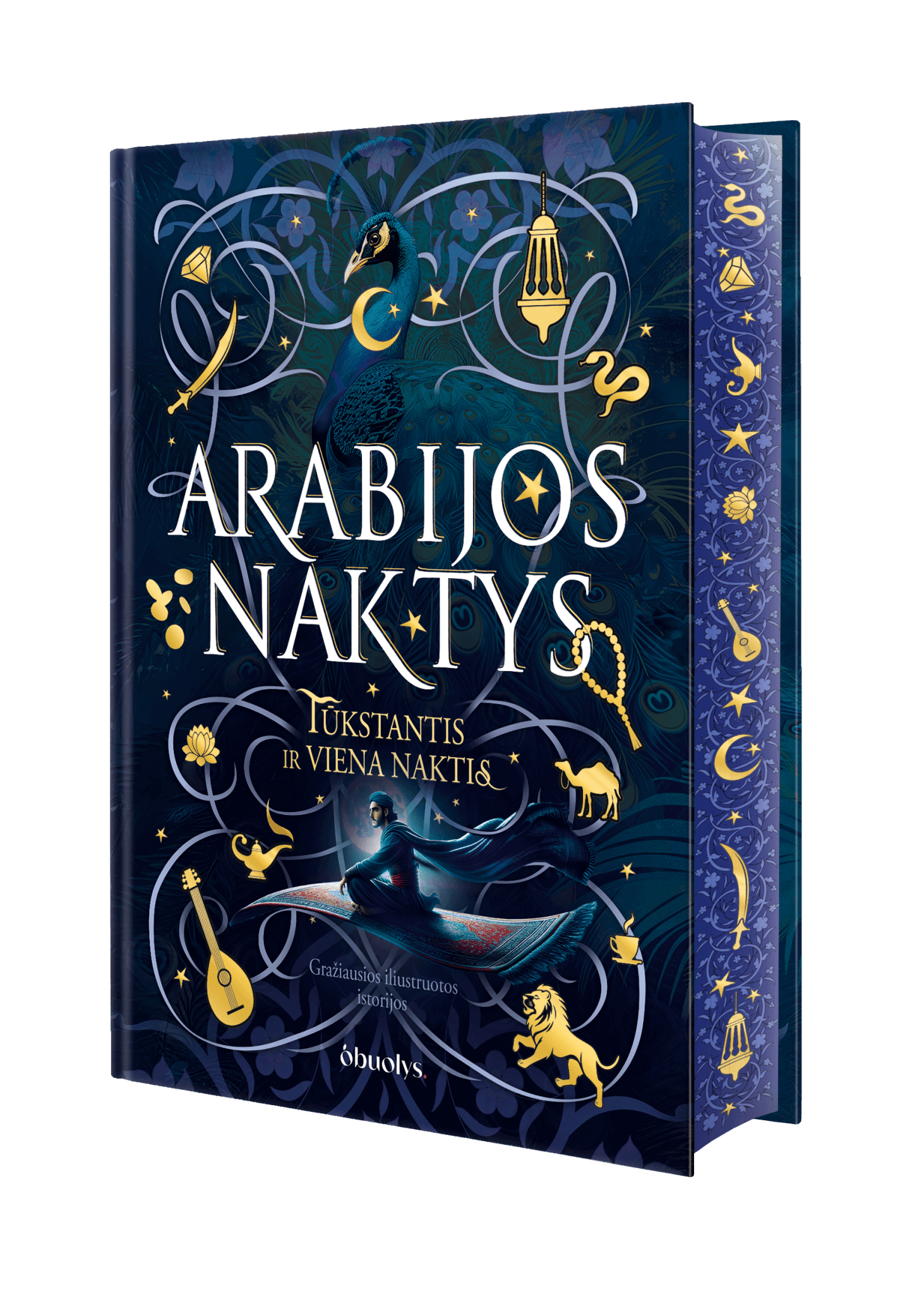 ARABIJOS NAKTYS: gražiausios spalvotai iliustruotos „Tūkstantis ir viena naktis“ istorijos (Knygos su defektais) - OBUOLYS