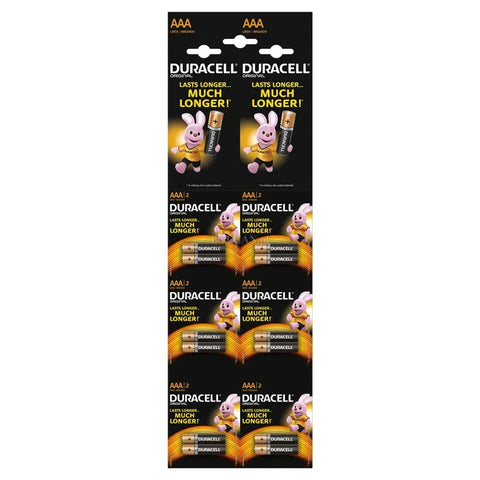 Duracell Duralock Original AAA LR03 1.5V šarminės baterijos 12 vnt.