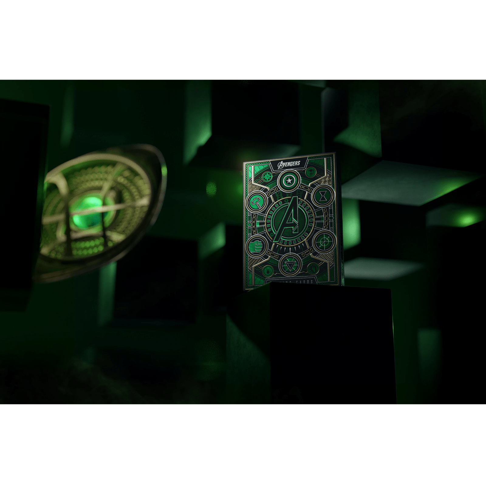 Avengers Green Edition The Infinity Saga Theory11 žaidimo kortos - OBUOLYS