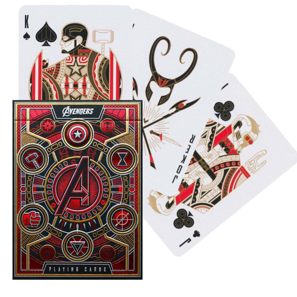 Avengers Red Edition The Infinity Saga Theory11 žaidimo kortos - OBUOLYS