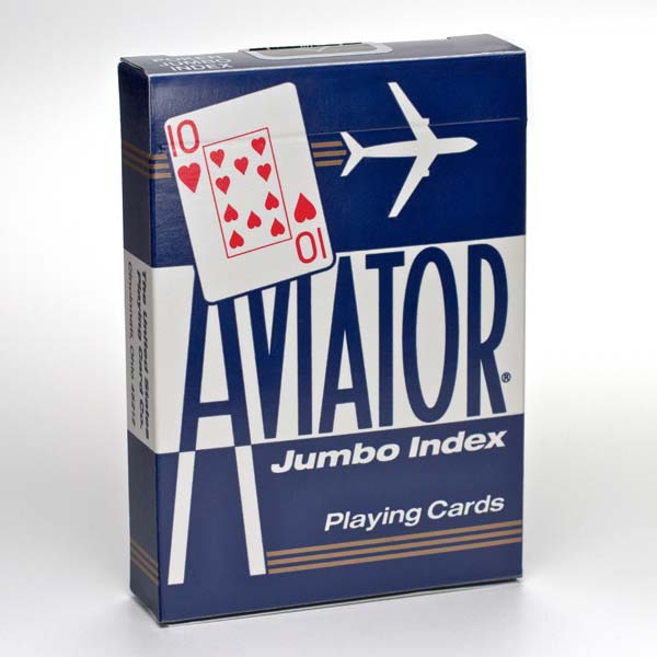 Aviator Jumbo pokerio kortos (Mėlynos) - OBUOLYS