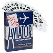 Aviator Jumbo pokerio kortos (Mėlynos) - OBUOLYS