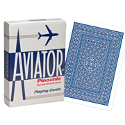 Aviator Pinochle Standard pokerio kortos (Mėlynos) - OBUOLYS