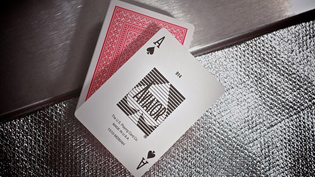 Aviator Pinochle Standard pokerio kortos (Raudonos) - OBUOLYS