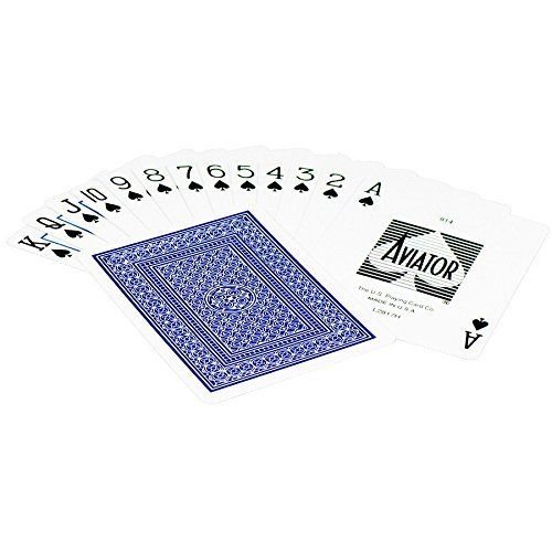 Aviator Standard pokerio kortos (Mėlynos) - OBUOLYS