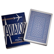 Aviator Standard pokerio kortos (Mėlynos) - OBUOLYS