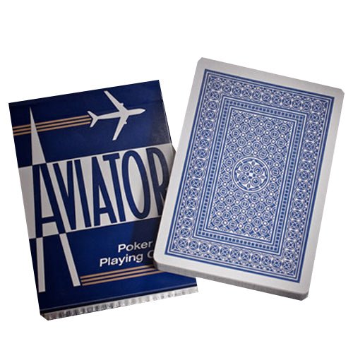 Aviator Standard pokerio kortos (Mėlynos) - OBUOLYS