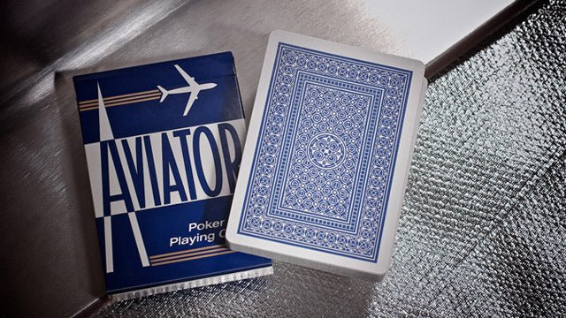 Aviator Standard pokerio kortos (Mėlynos) - OBUOLYS