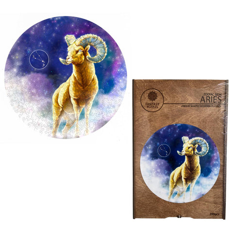 Avinas (Zodiakai) Dėlionė Iš Medžio (200 detalių) Fantasy Puzzles - OBUOLYS