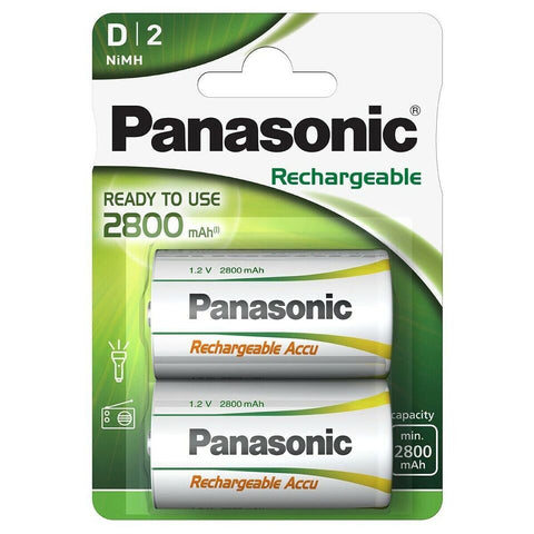 Panasonic P20P D 2800mAh, įkraunamos baterijos, 2 vnt.