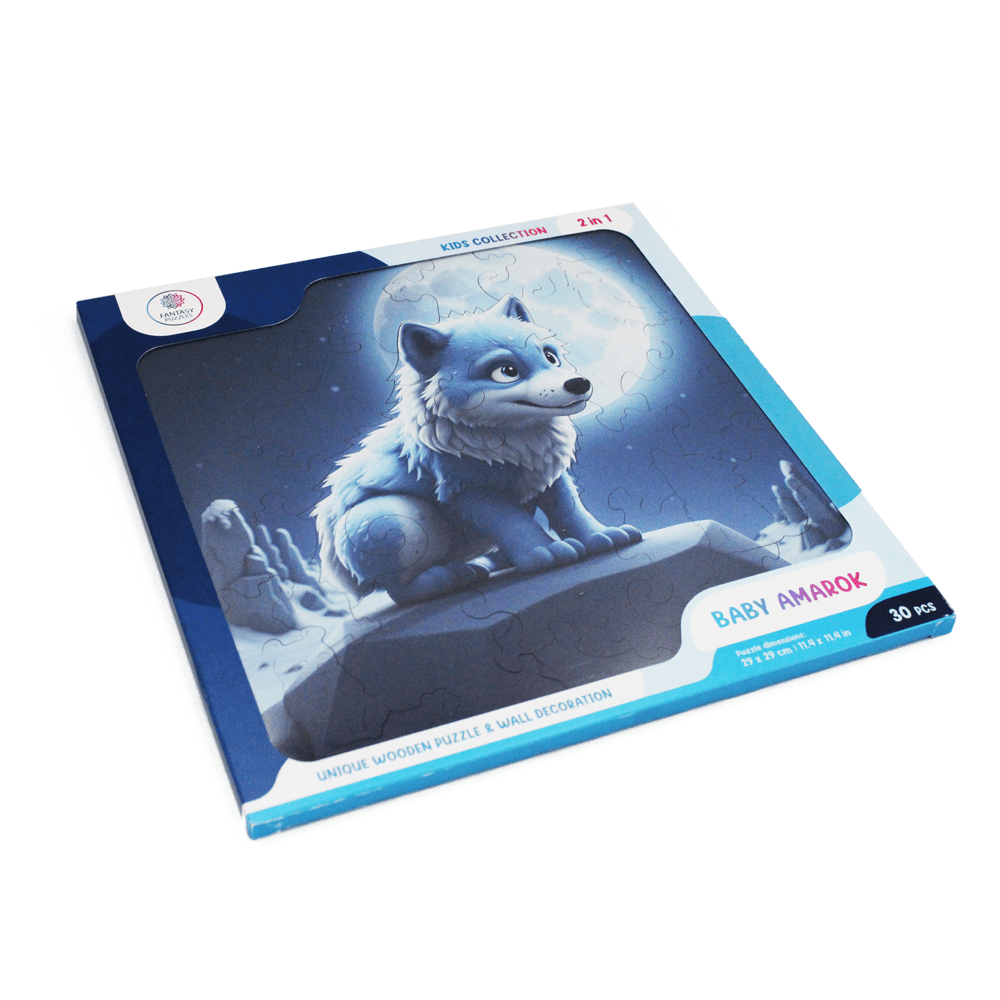 Baby Amarok Dėlionė Iš Medžio (30 detalių) Fantasy Puzzles - OBUOLYS