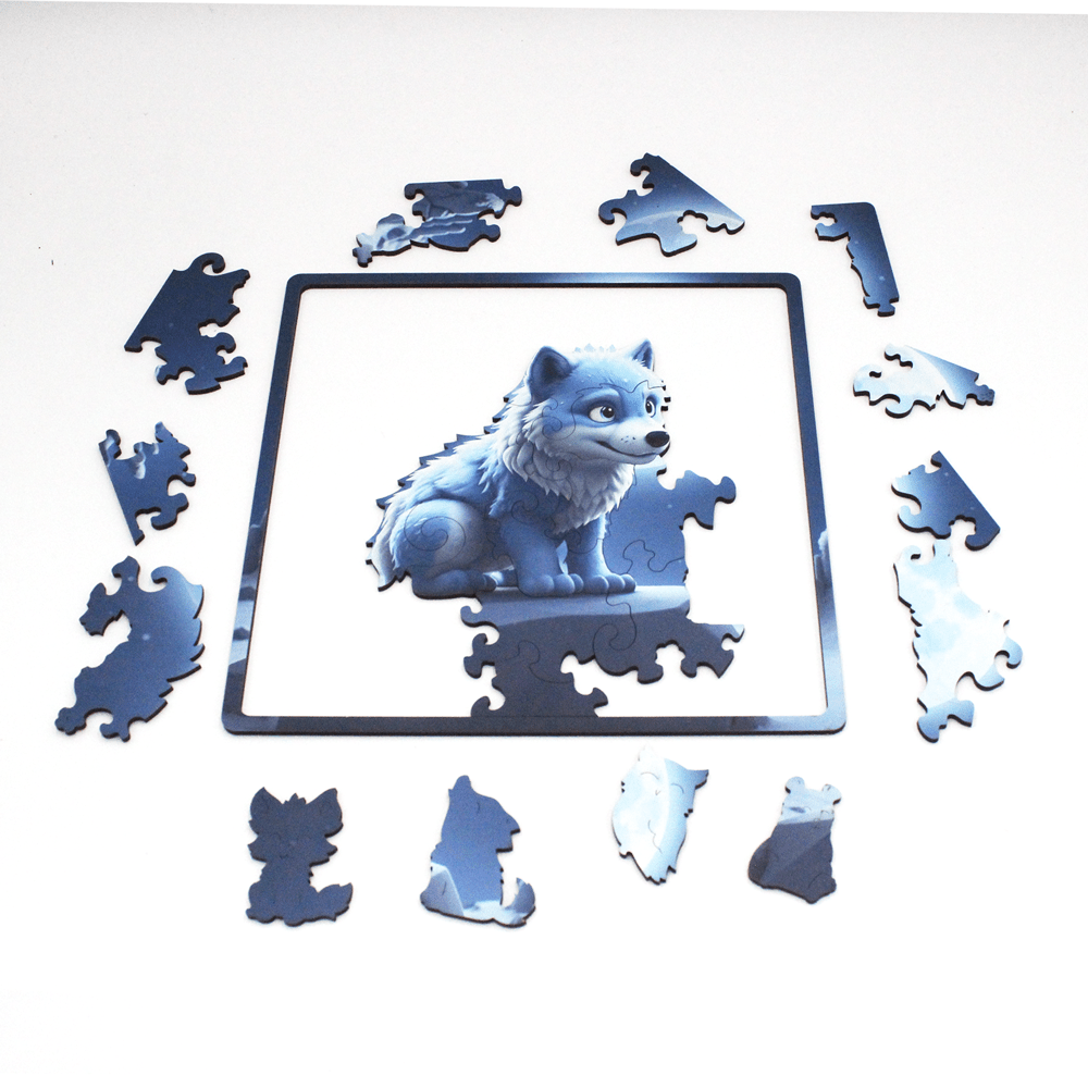 Baby Amarok Dėlionė Iš Medžio (30 detalių) Fantasy Puzzles - OBUOLYS