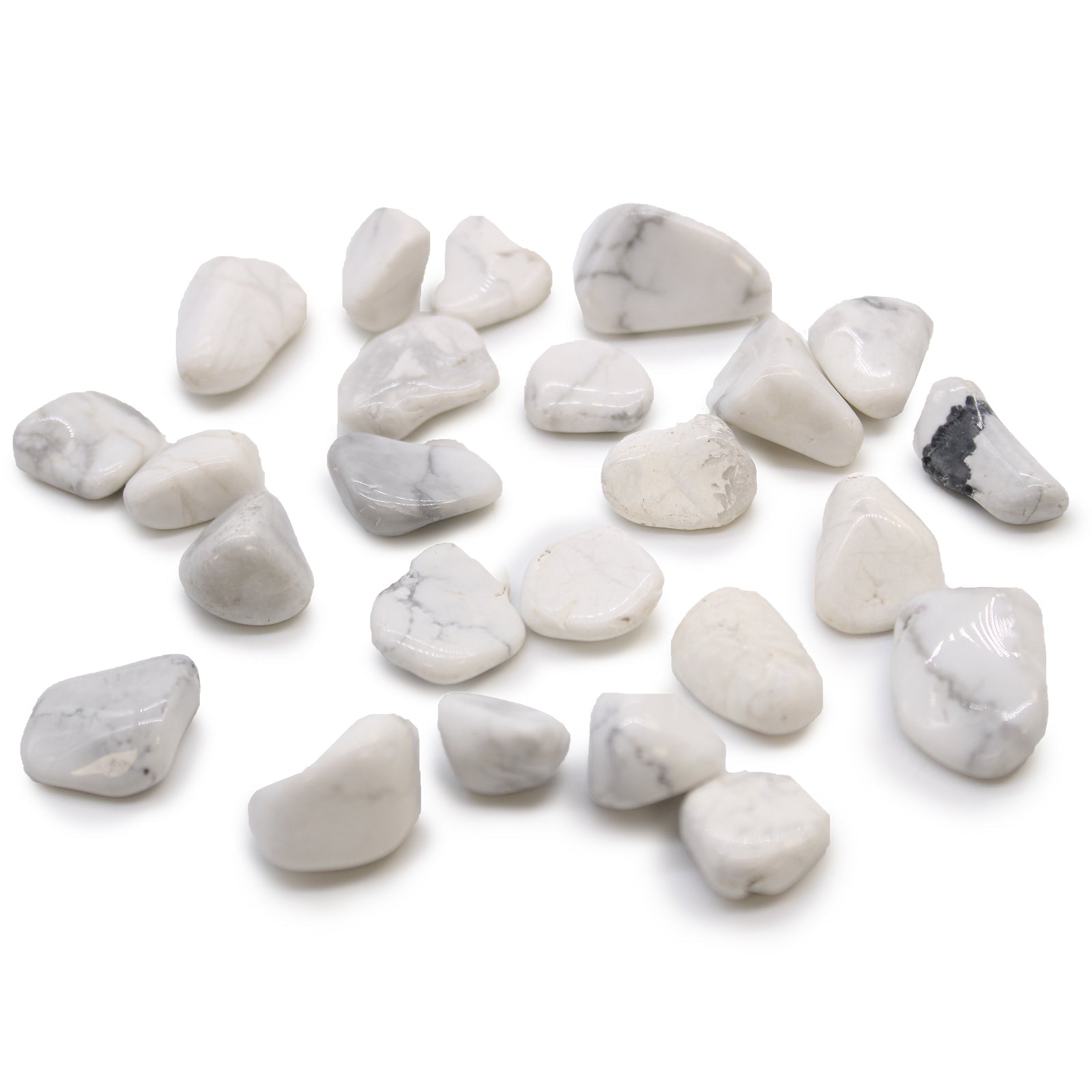 Baltasis Haulitas – Magnezitas (24 vnt. S dydžio) Ancient Wisdom - OBUOLYS