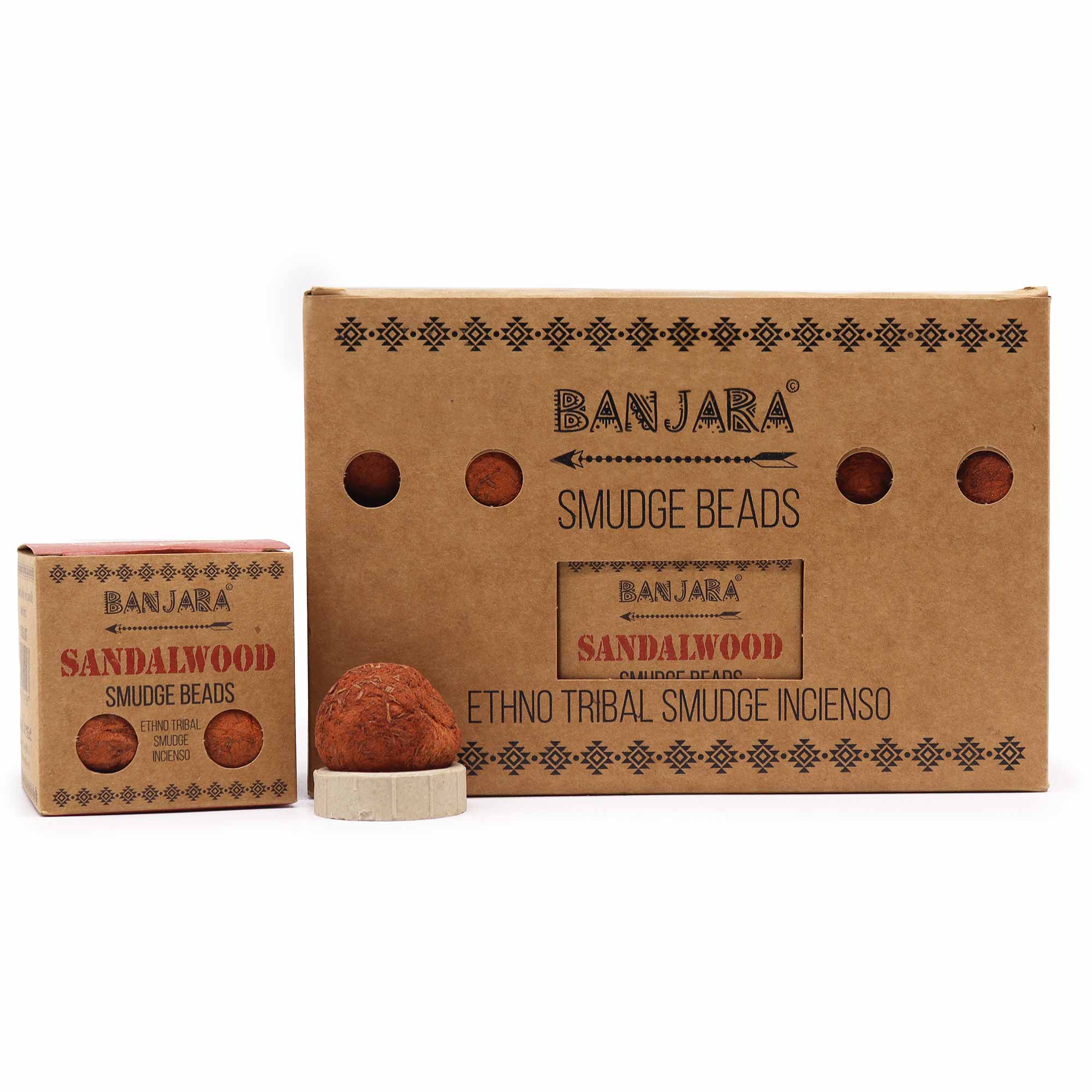 Banjara smilkalų karoliukai – Sandalwood - OBUOLYS