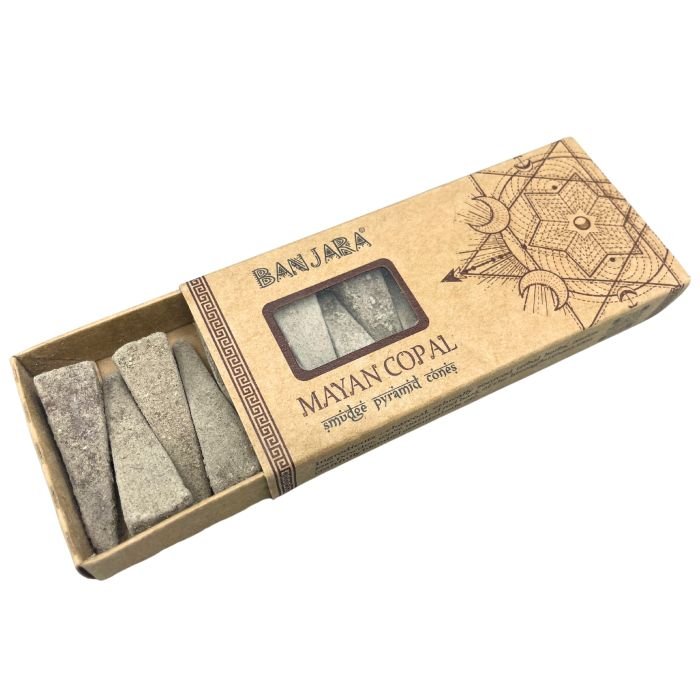 Banjara Smudge Piramidės formos kūgeliai smilkinimui - Mayan Copal - OBUOLYS