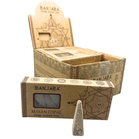 Banjara Smudge Piramidės formos kūgeliai smilkinimui - Mayan Copal - OBUOLYS