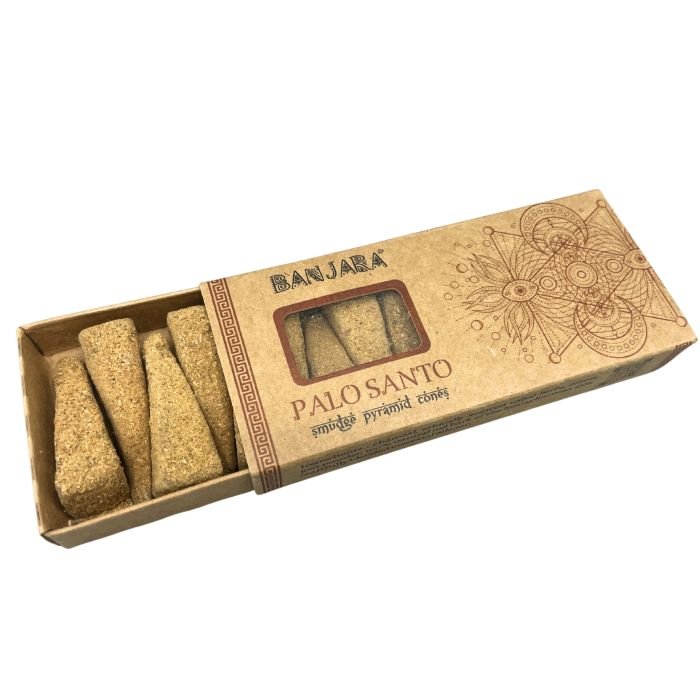 Banjara Smudge Piramidės formos kūgeliai smilkinimui - Palo Santo - OBUOLYS