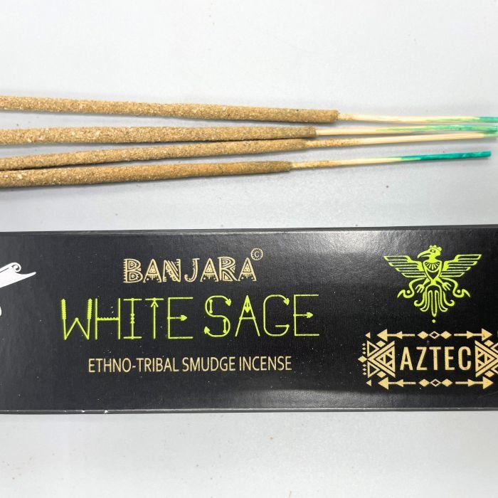 Banjara Tribal smilkalų lazdelės - White Sage - OBUOLYS