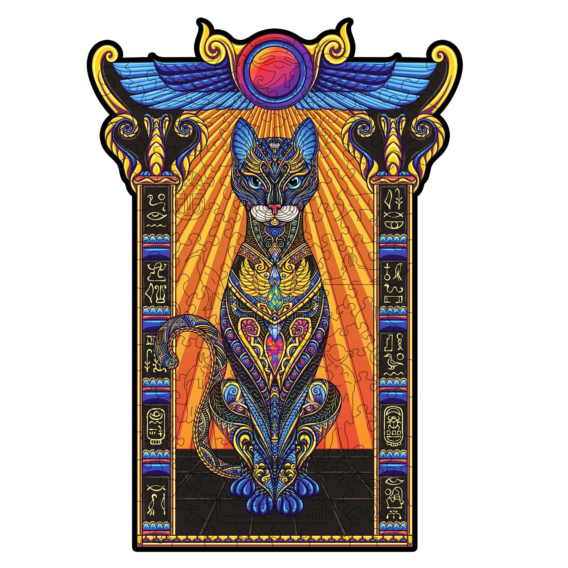 Bastet Dėlionė Iš Medžio M Dydis (150 detalių) Fantasy Puzzles - OBUOLYS