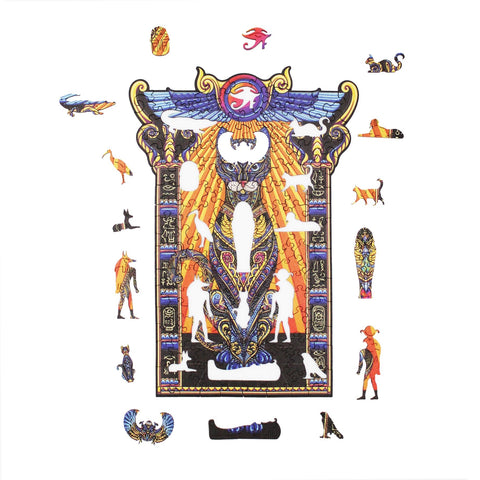 Bastet Dėlionė Iš Medžio XL Dydis (600 detalių) Fantasy Puzzles - OBUOLYS