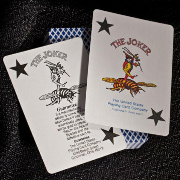 Bee Jumbo pokerio kortos (Mėlynos) - OBUOLYS