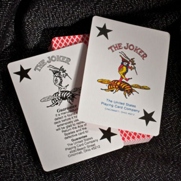 Bee Jumbo pokerio kortos (Raudonos) - OBUOLYS