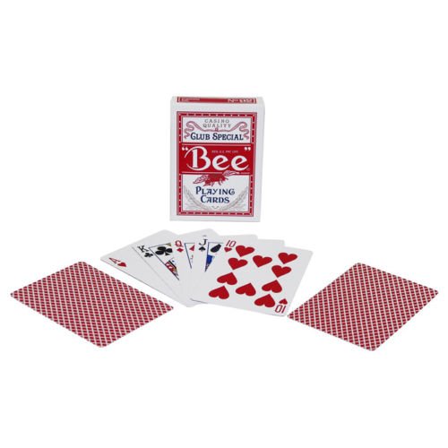 Bee Standard pokerio kortos (Raudonos) - OBUOLYS