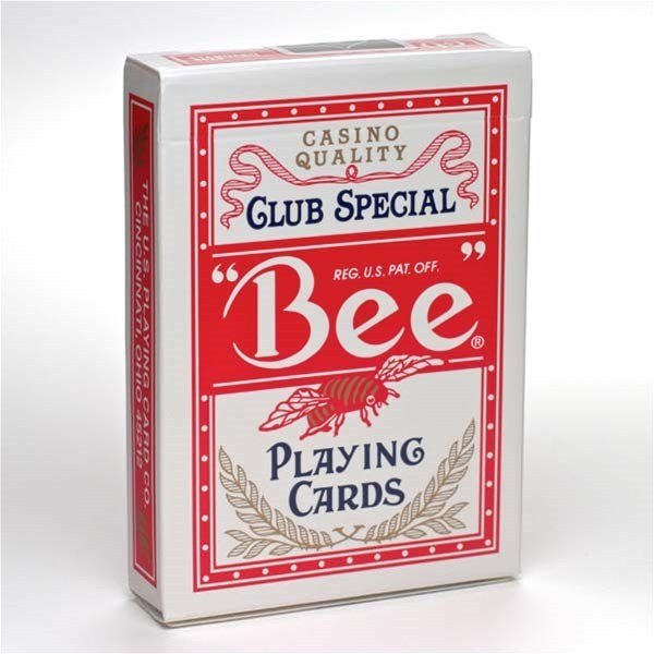 Bee Standard pokerio kortos (Raudonos) - OBUOLYS