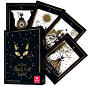Golden black cat tarot: elegantiška ir paslaptinga juodųjų kačių taro kaladė