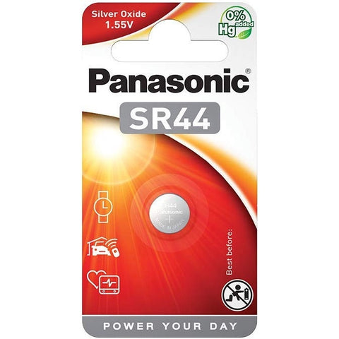 Panasonic SR44 357 sidabro oksido baterija 1 vnt.