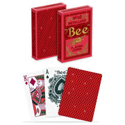 Bicycle Bee Metalluxe Red No92 žaidimo kortos - OBUOLYS
