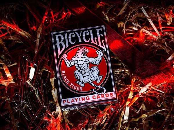 Bicycle Black Tiger revival edition žaidimo kortos - OBUOLYS