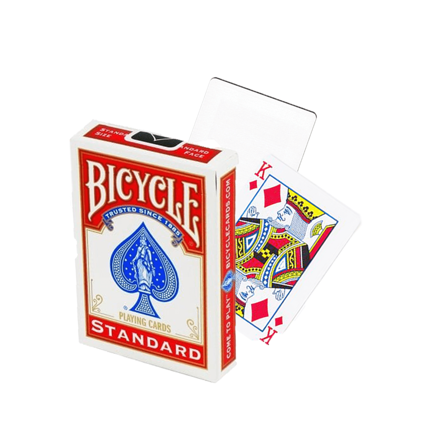 Bicycle Blank Back Standard Face Red kortos - OBUOLYS