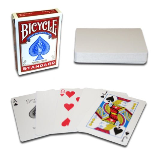 Bicycle Blank Back Standard Face Red kortos - OBUOLYS