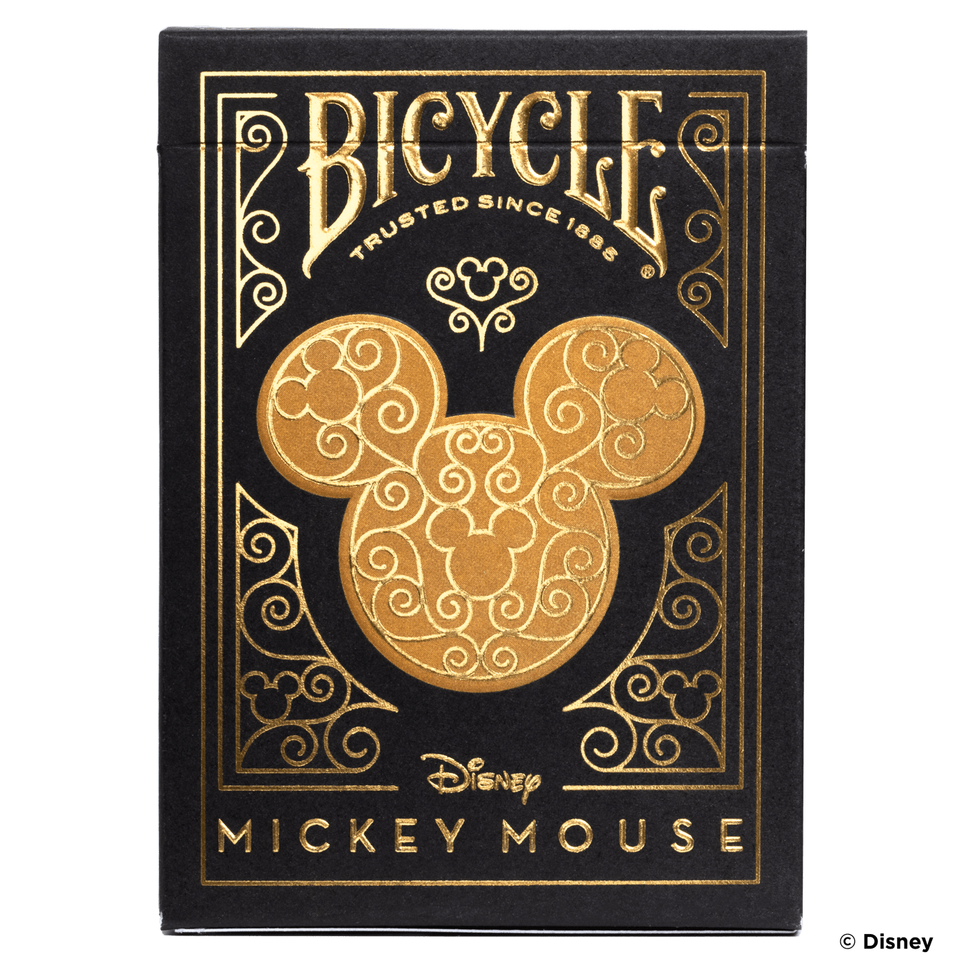Bicycle Disney Mickey Mouse kortos (juodos ir auksinės) - OBUOLYS