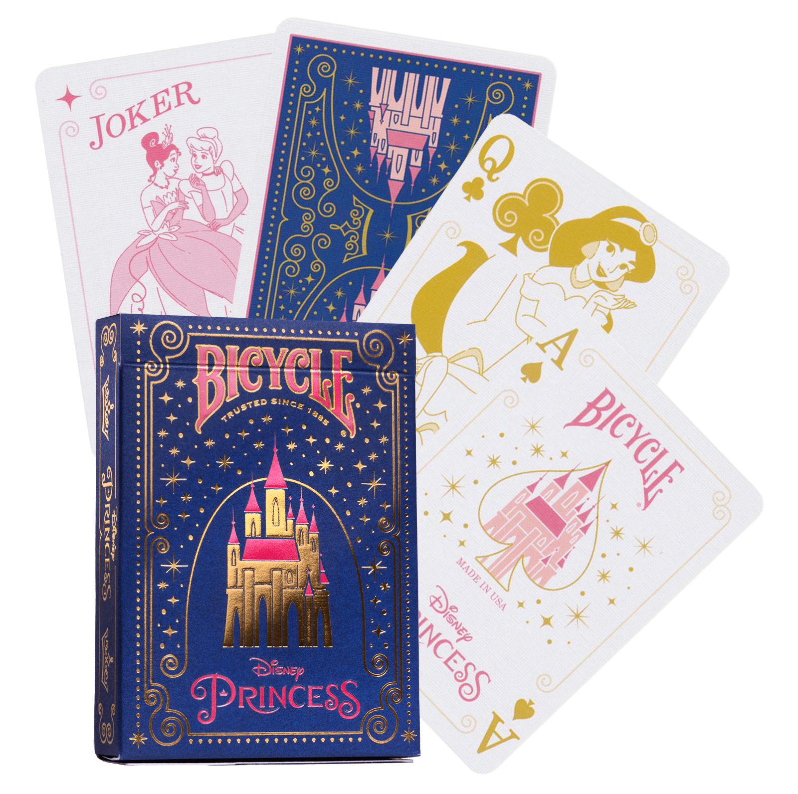 Bicycle Disney Princess Navy kortos - OBUOLYS