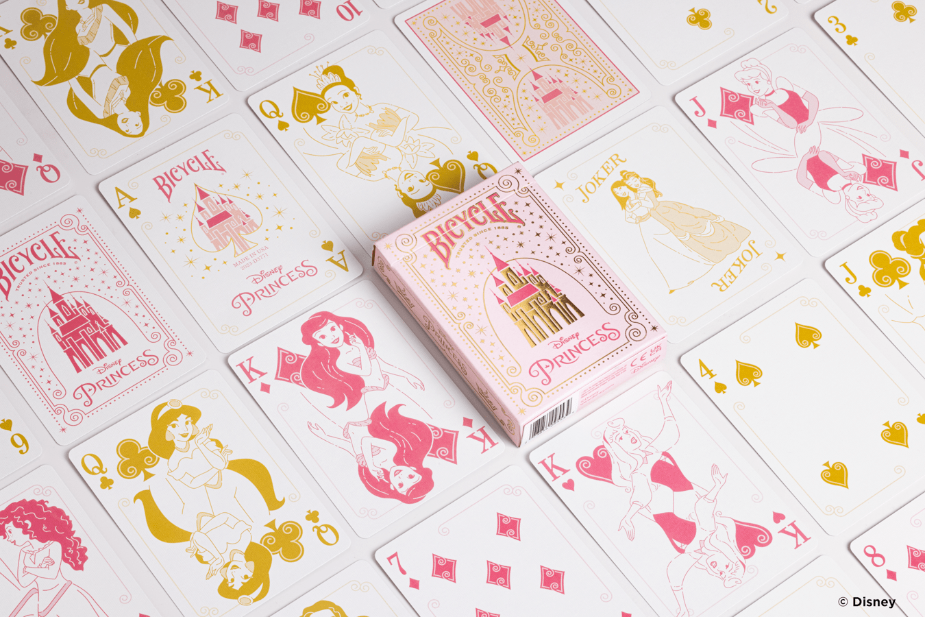 Bicycle Disney Princess Pink kortos - OBUOLYS