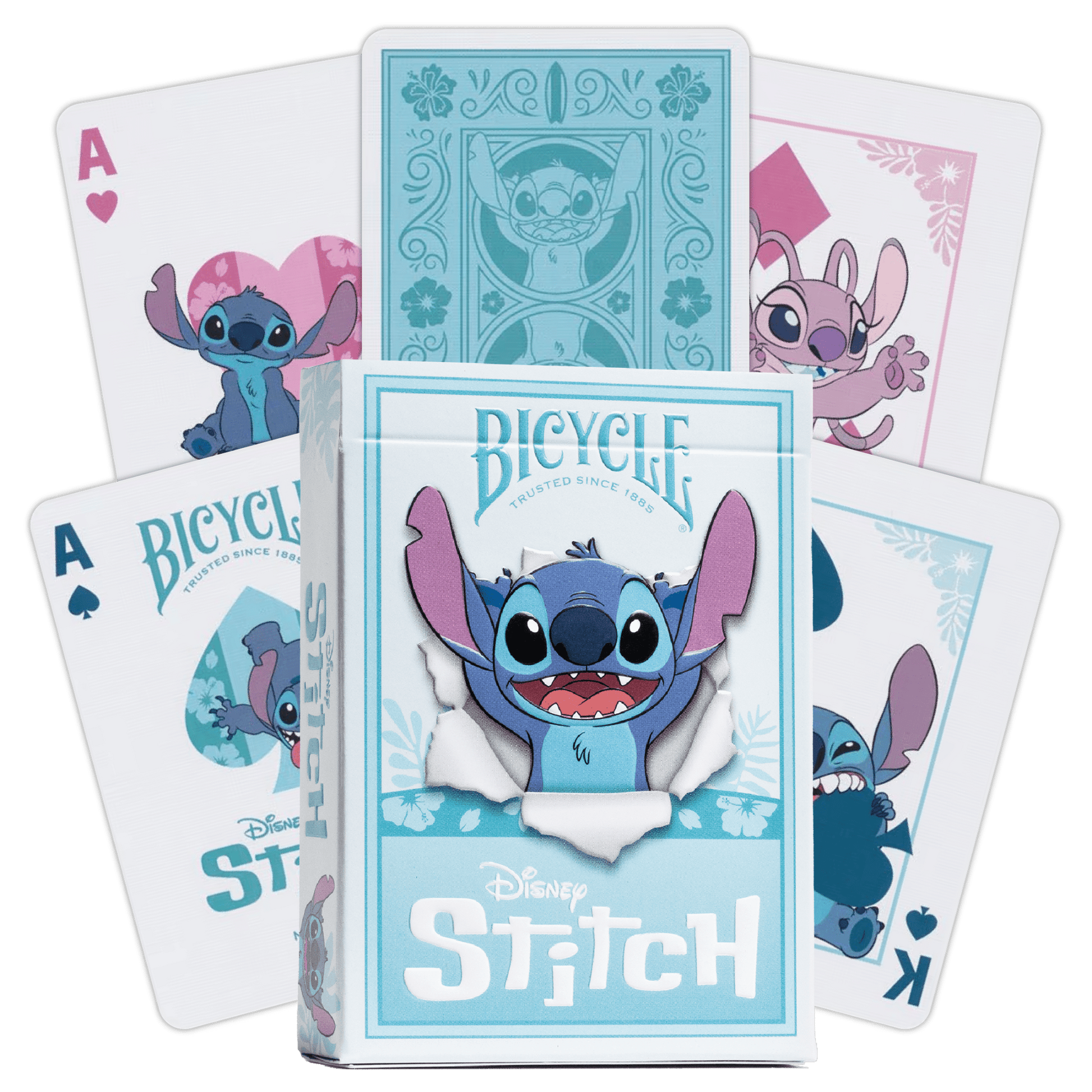 Bicycle Disney Stitch žaidimo kortos - OBUOLYS