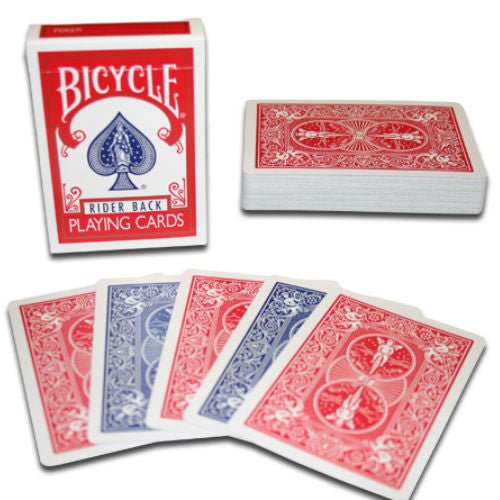 Bicycle Double Back Raudona Mėlyna kortos - OBUOLYS