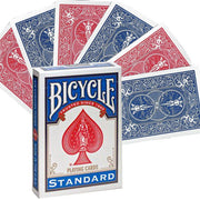 Bicycle Double Back Raudona Mėlyna kortos - OBUOLYS