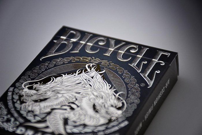Bicycle Dragon kortos (mėlynos) - OBUOLYS