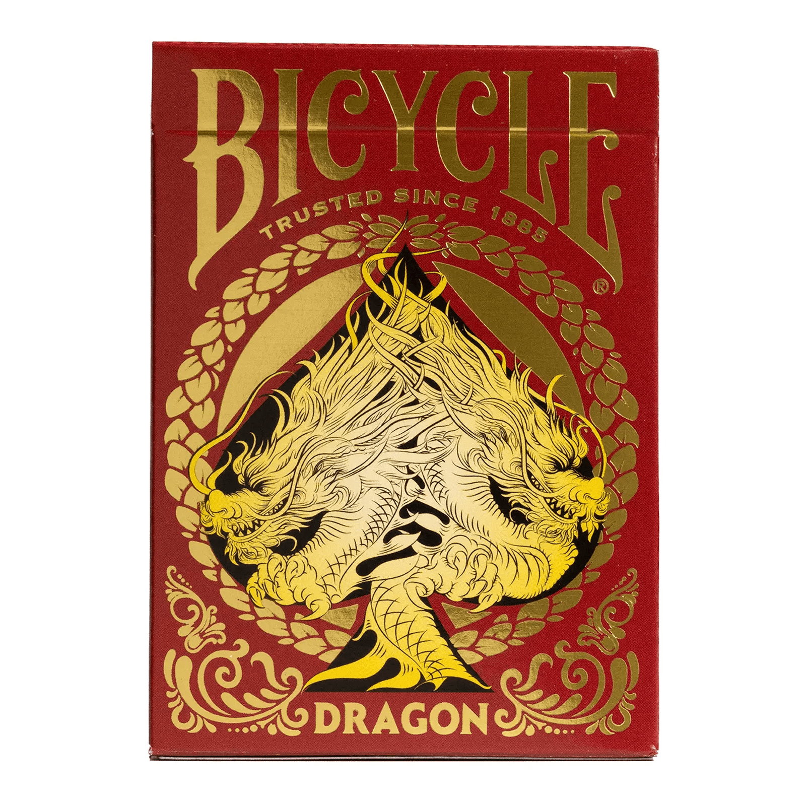 Bicycle Dragon žaidimo kortos (raudona) - OBUOLYS