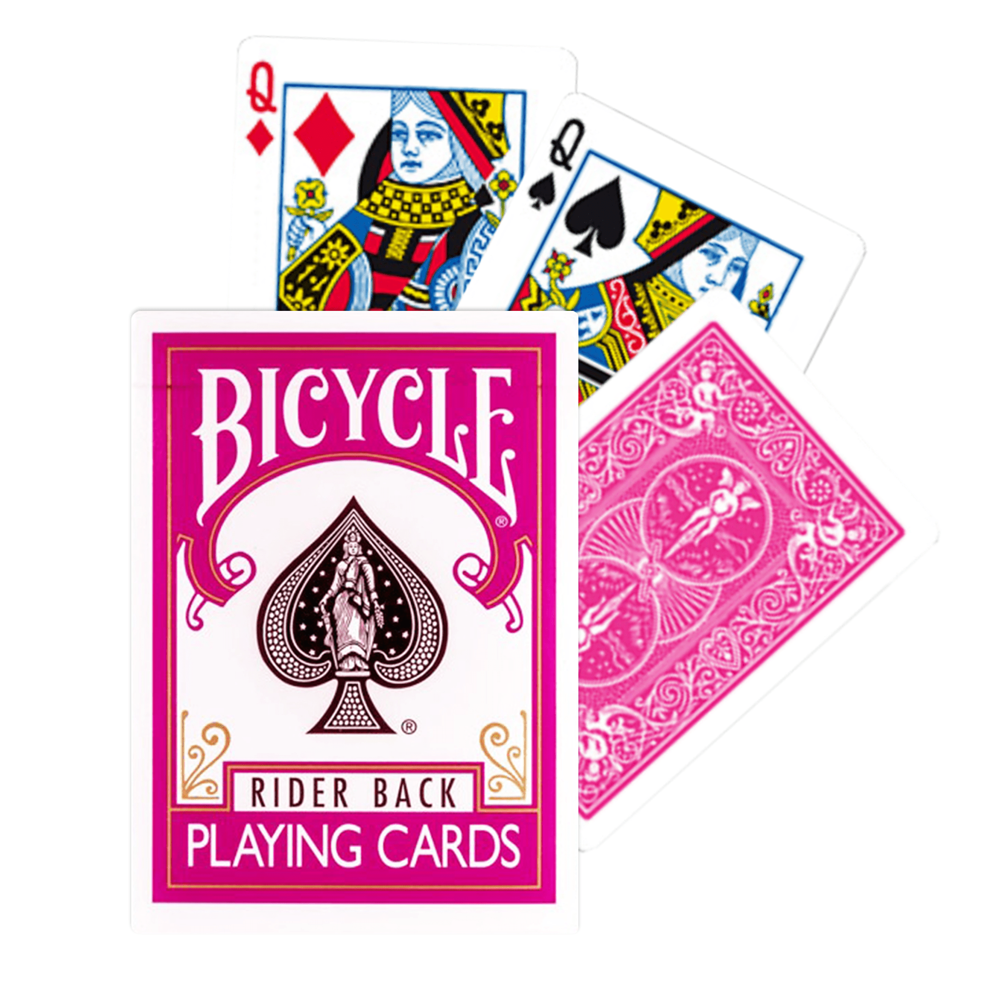 Bicycle Fuchsia Rider Back kortos - OBUOLYS