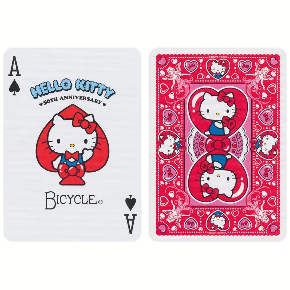 Bicycle Hello Kitty žaidimo kortos - OBUOLYS