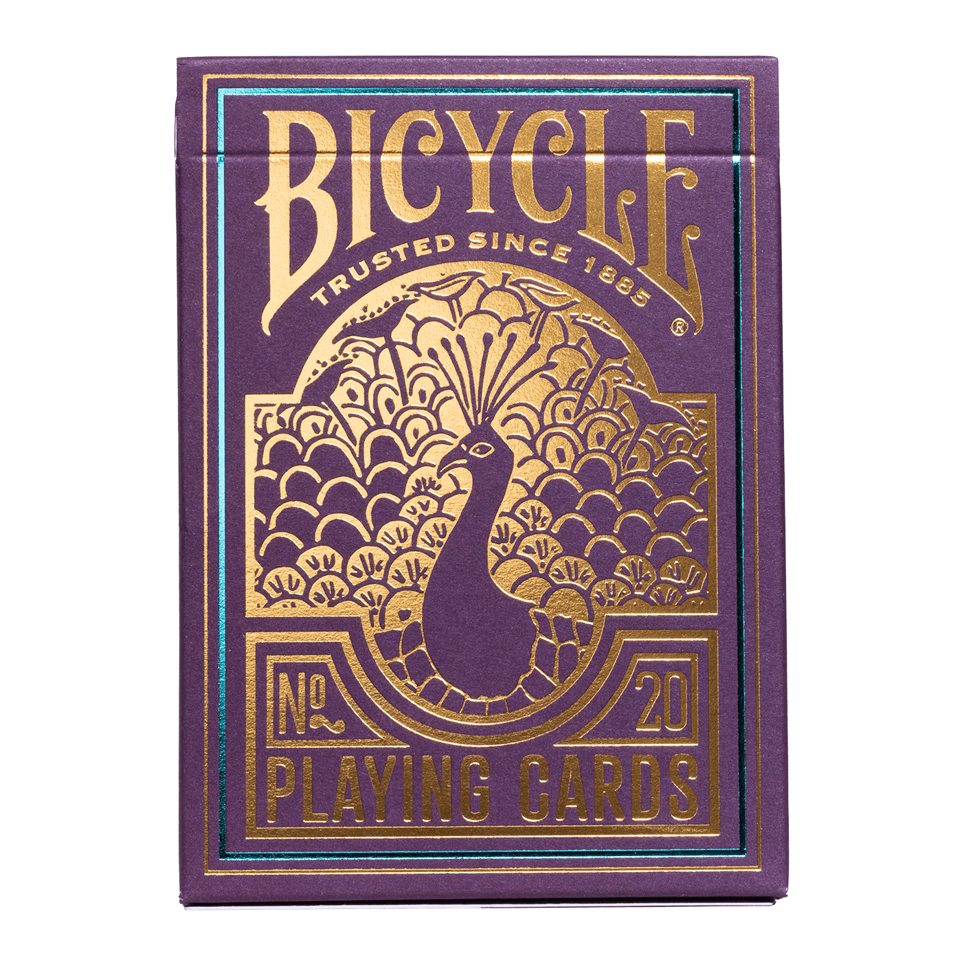 Bicycle Peacock Purple No 20 žaidimo kortos - OBUOLYS